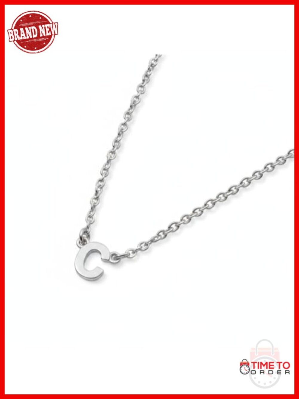Personalized Initial Pendant Necklace - Gold Plated & Sterling Silver